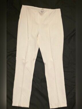 Women's Chico's White Straight Leg Pants, US Size 12T